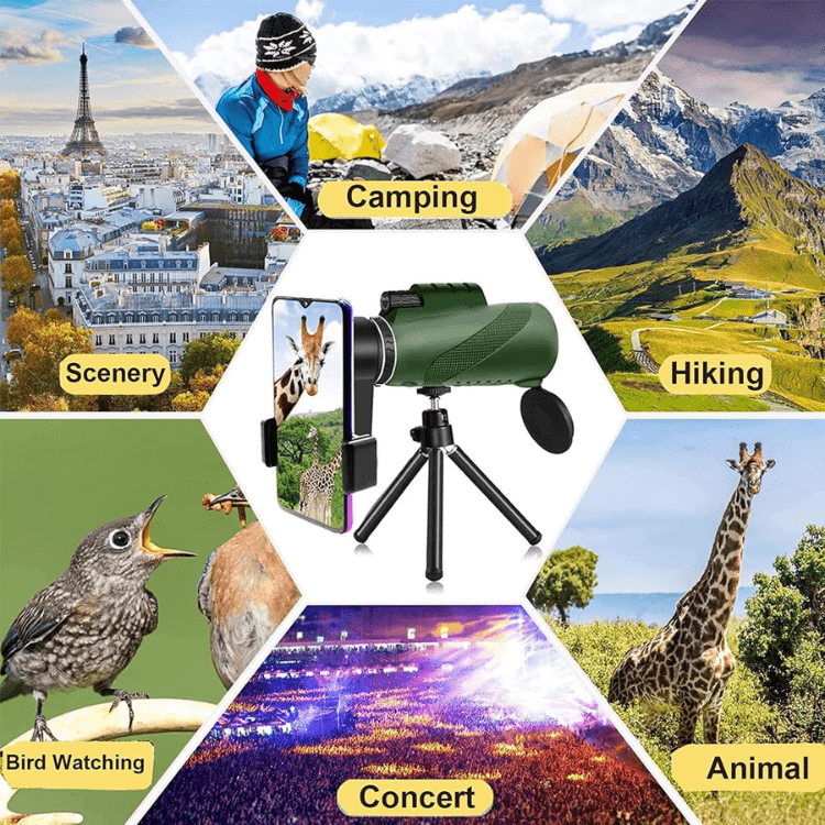 High-Precision 600x Compact Zoom Monocular