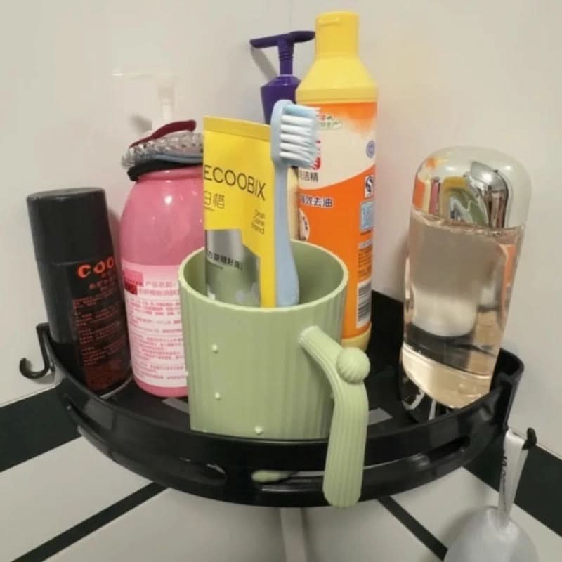 Adhesive Shower Shelf Organizer – No Drill Installation