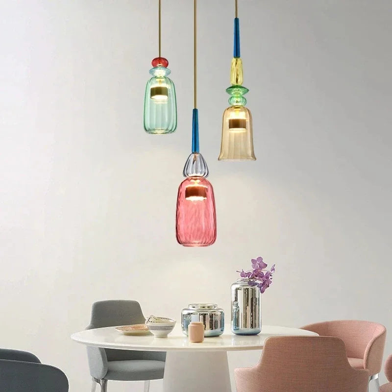 Adjustable Suspension Vibrant Hanging Pendant Lamp