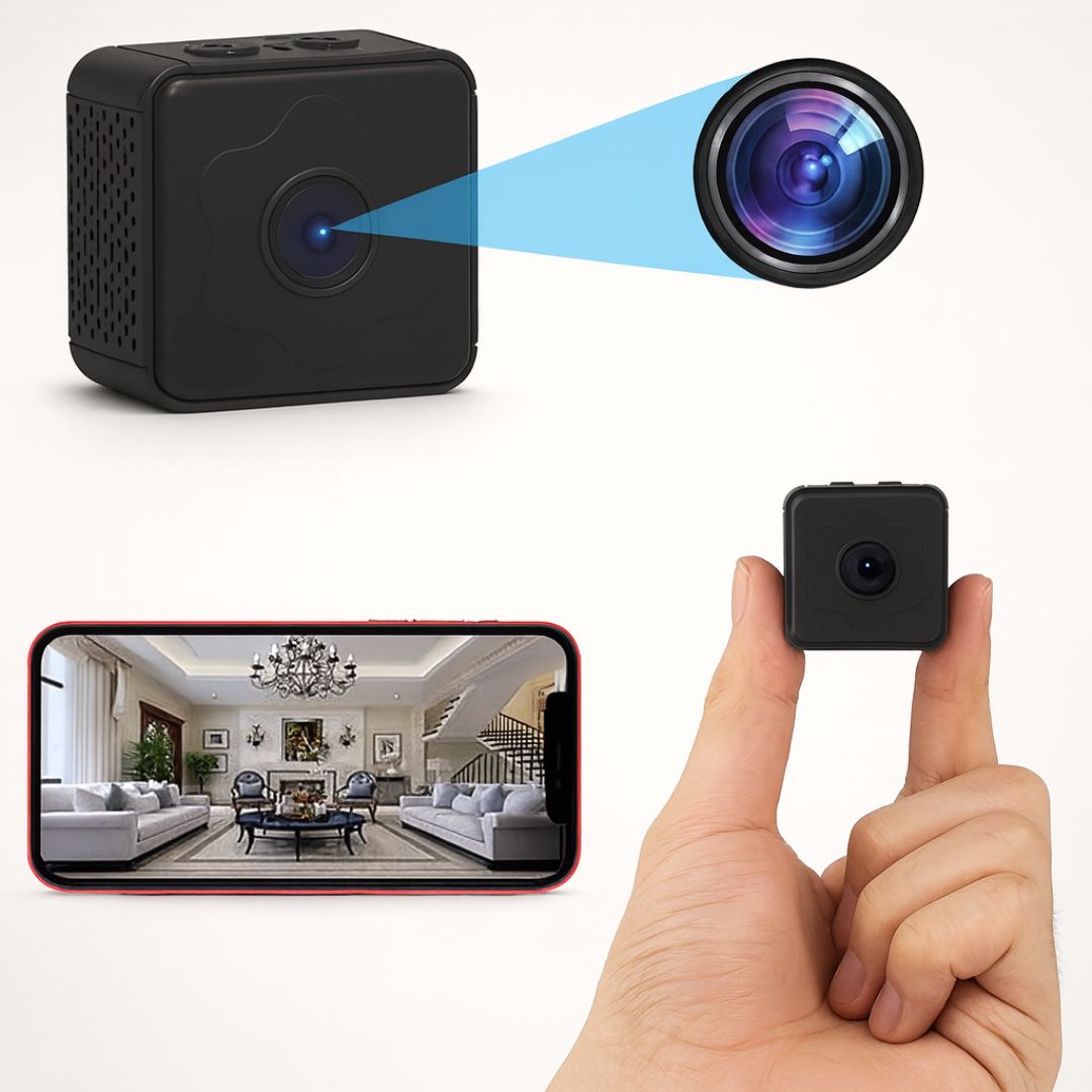 Compact Camera | Live Remote Monitoring | Motion-Activated Night Vision | SafeOrbit