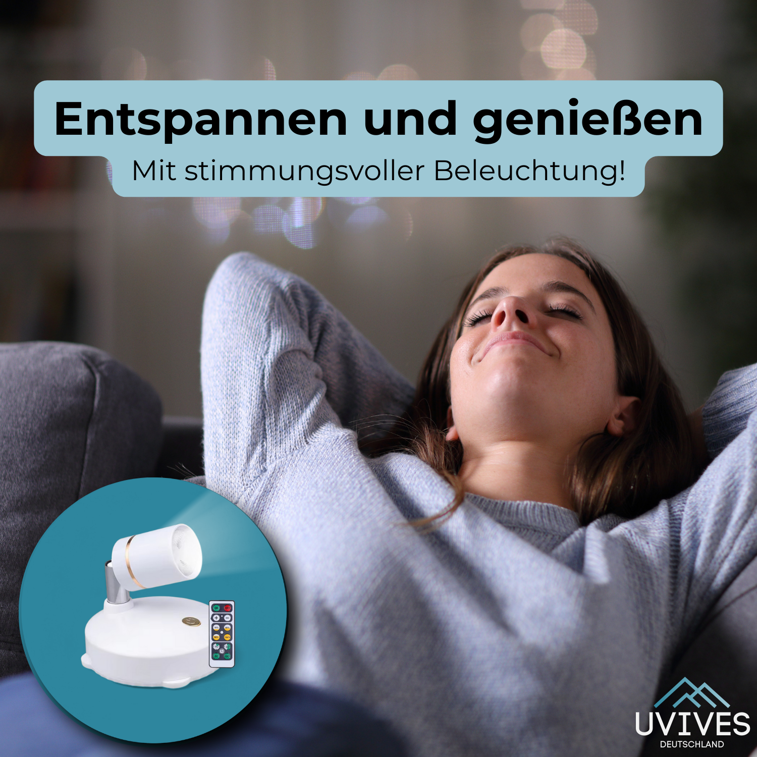 Wireless LED Lamp – Remote-Controlled Dimming, Cordless Design