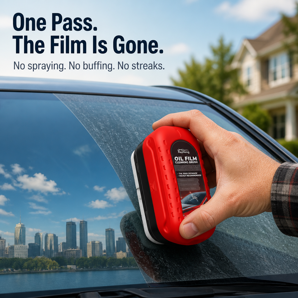 VividShield™ — Remove Invisible Oil Layer and Clear Headlight Glare for Night Vision