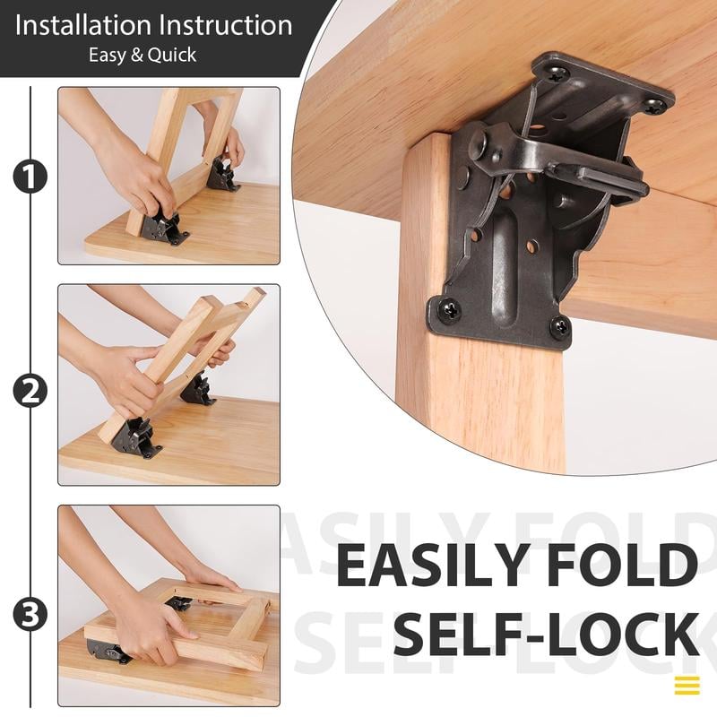 SteelFlex™ Corner Brackets — Unshakable Strength That Folds Away to Free Your Space