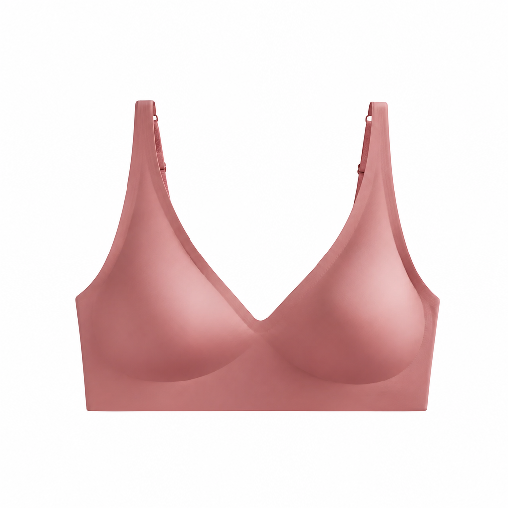 SilkenEase™ – Wire-Free V-Neck Comfort Bra, Invisible Fit