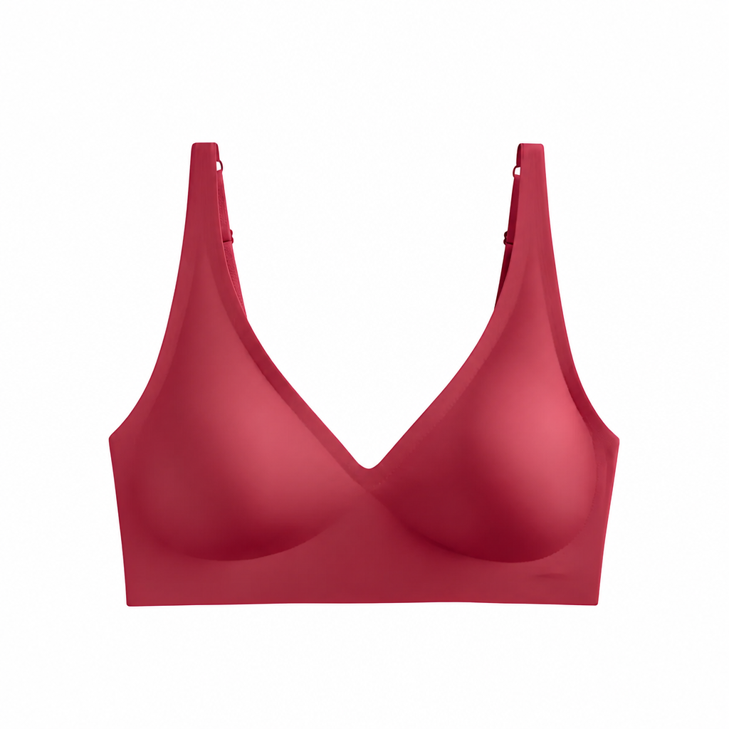 SilkenEase™ – Wire-Free V-Neck Comfort Bra, Invisible Fit