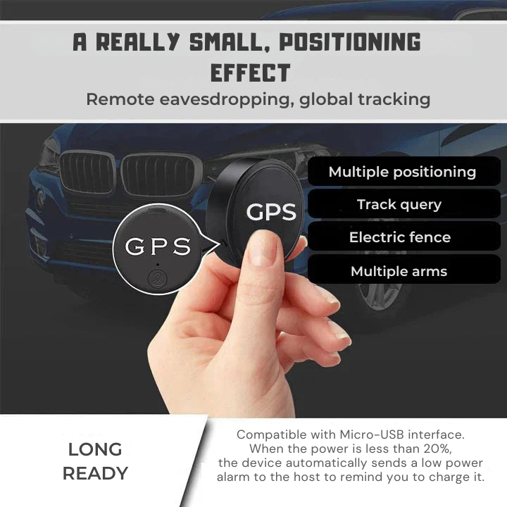 GPS Locator | Magnetic Attachment | Real-Time Tracking Via App | SafeTrack