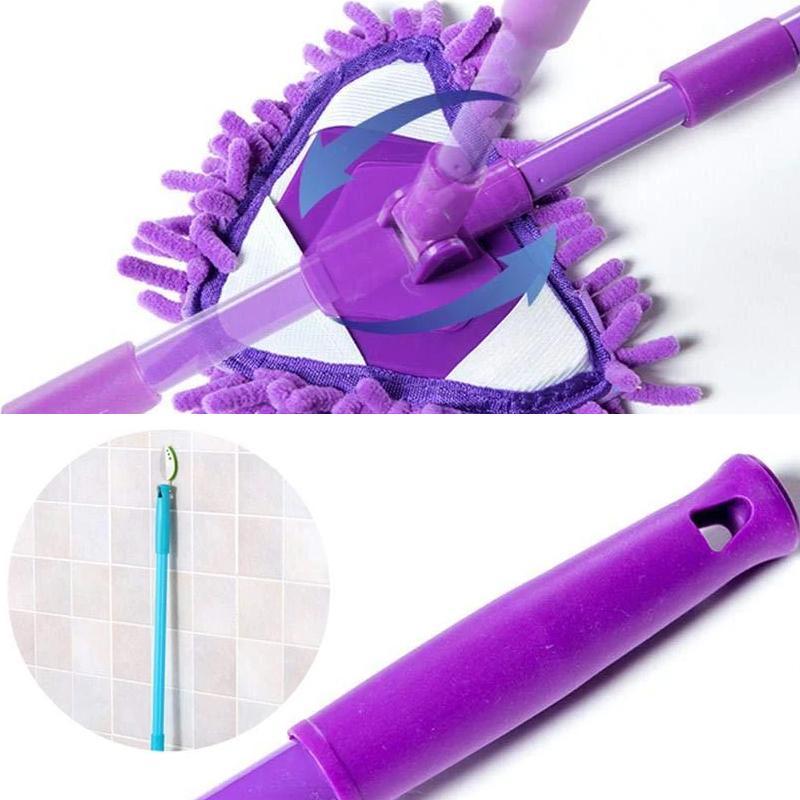 Triangular Mop with 180° Rotating Head for Easy Cleaning