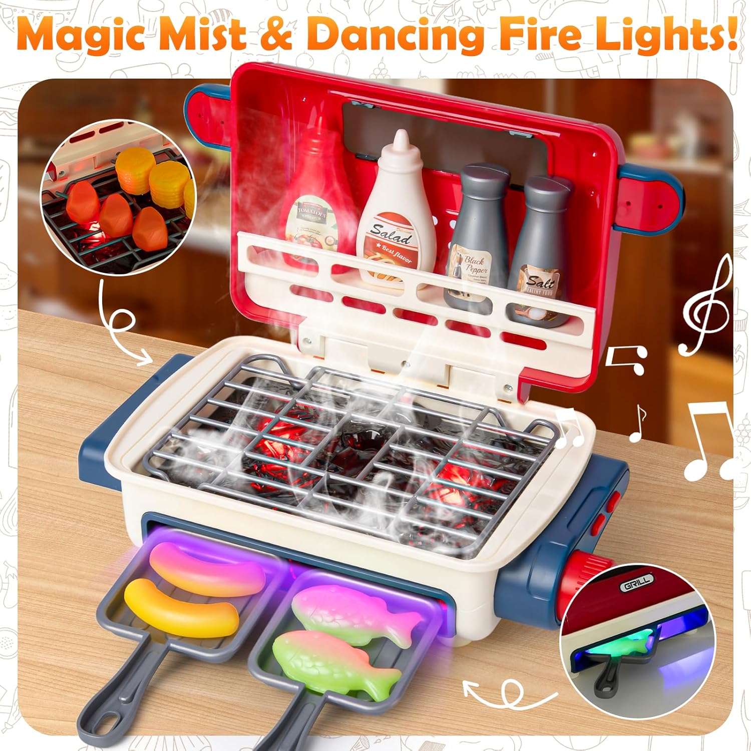 FlameCraft™ Interactive BBQ Set — Spark Imagination with Real-Sizzle Fun and Proud Playtime