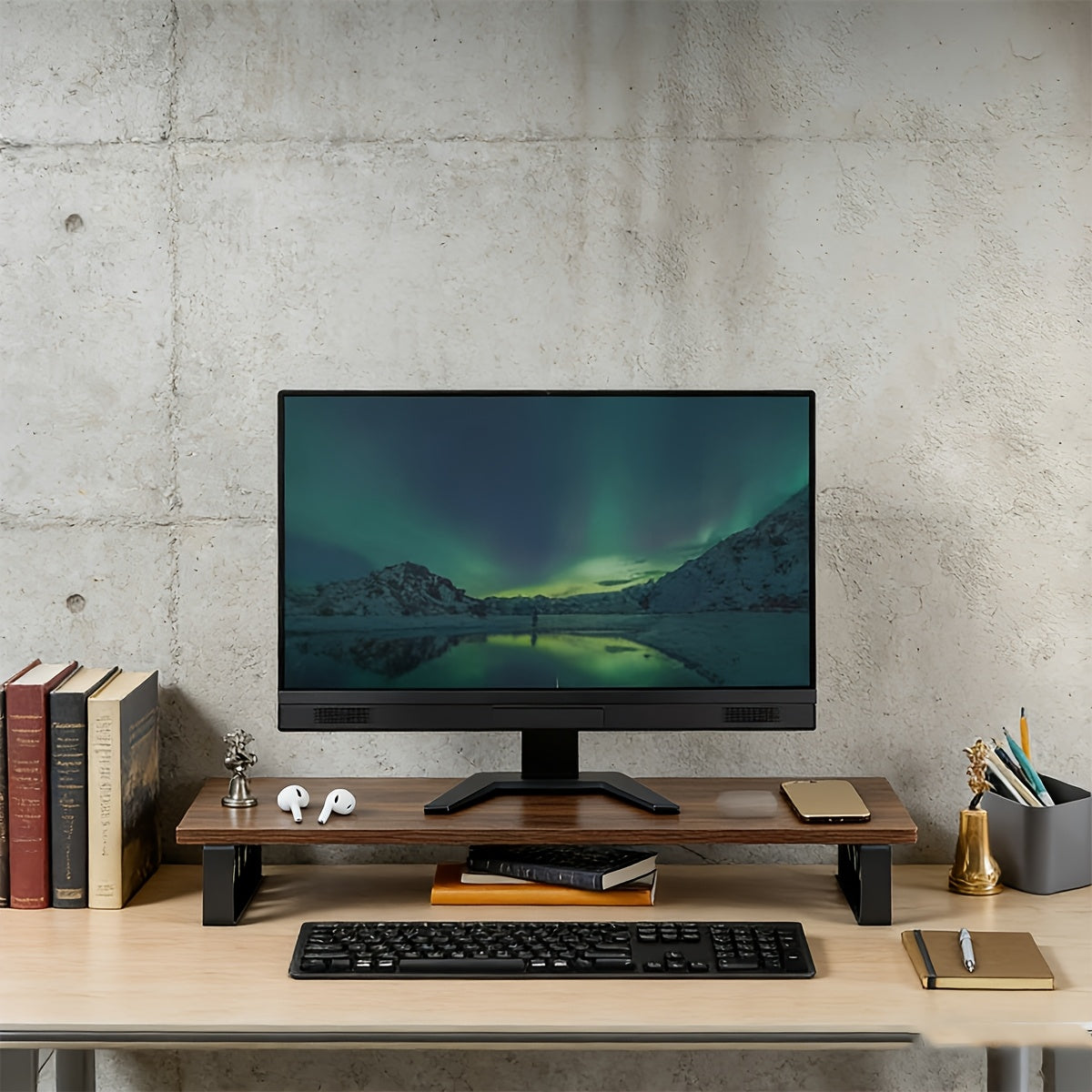 ErgoLift – Portable Wooden Laptop & Tablet Stand for Comfort