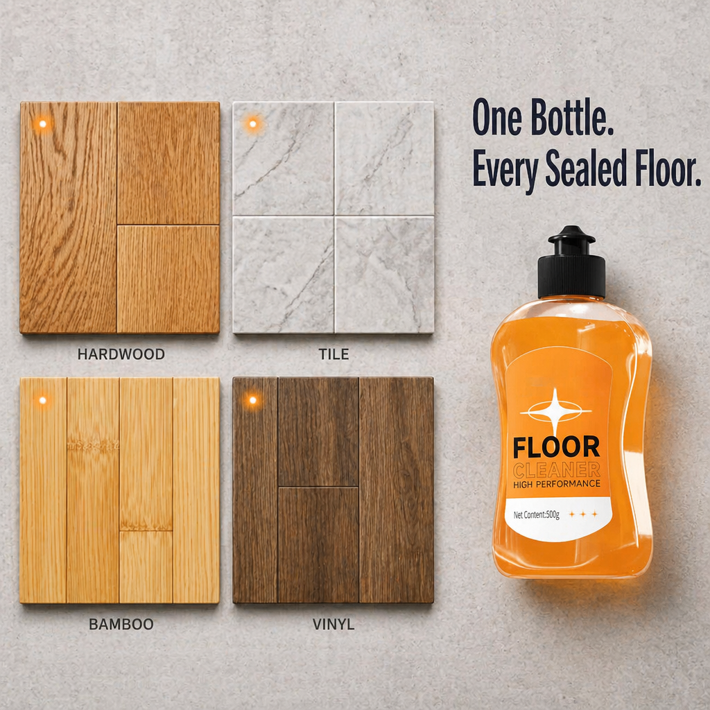 FloorLuxe™ — Mop Wood, Tile, and Bamboo Free of Sticky Chemical Residue