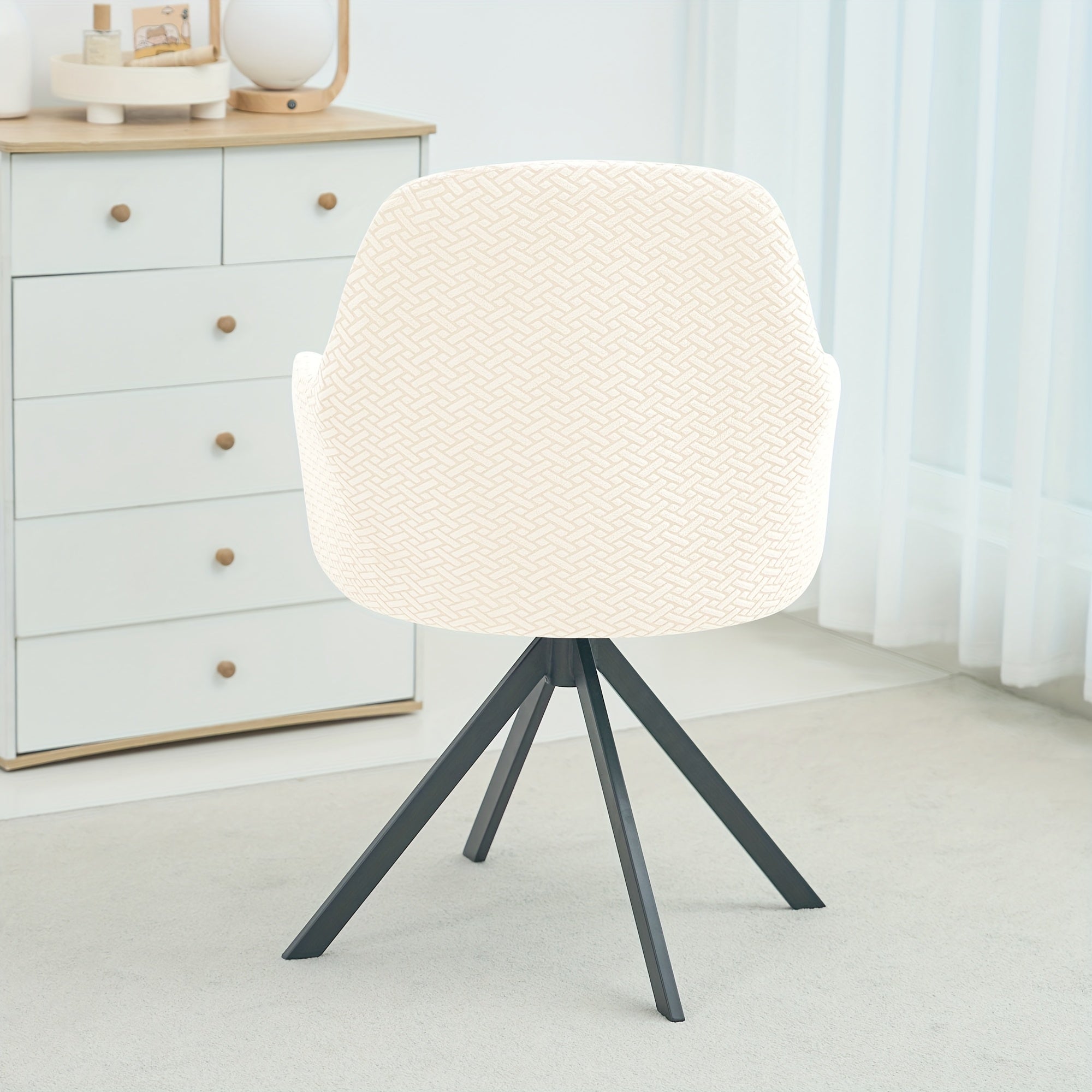 Luxurious High-Back Chair Protector – Elegant Velvet Cover