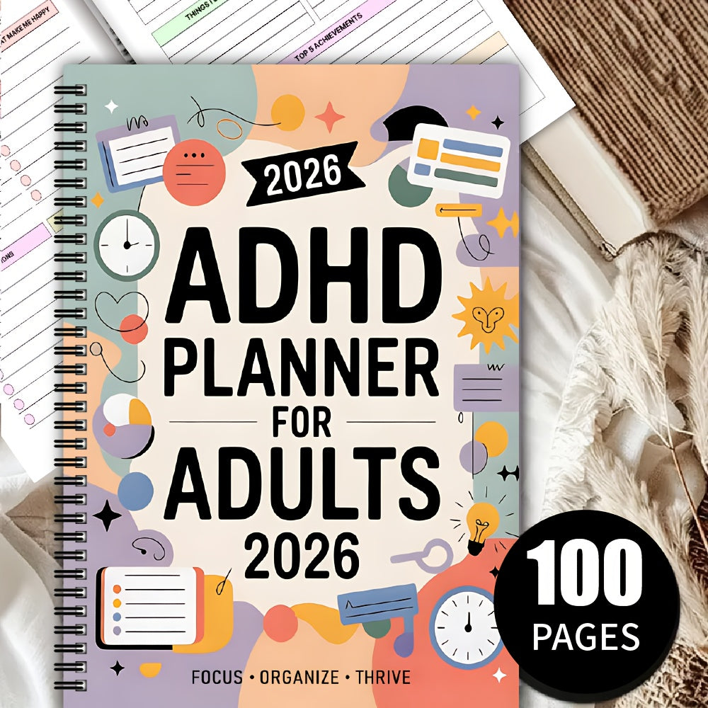MindMaster 2026: Essential Planner for ADHD Adults