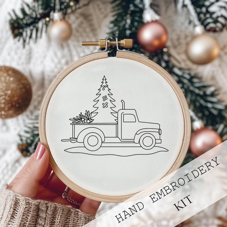 Winter Snowscape Embroidery Kit™ — Create Heartwarming Holiday Charm with Every Relaxing Stitch