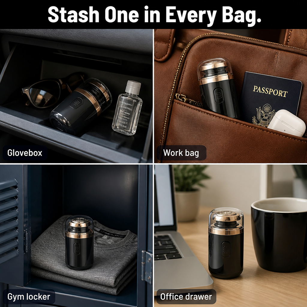 VeloTrim™ — Control Stubble Fast with a Compact Capsule Shaver in 5 Minutes