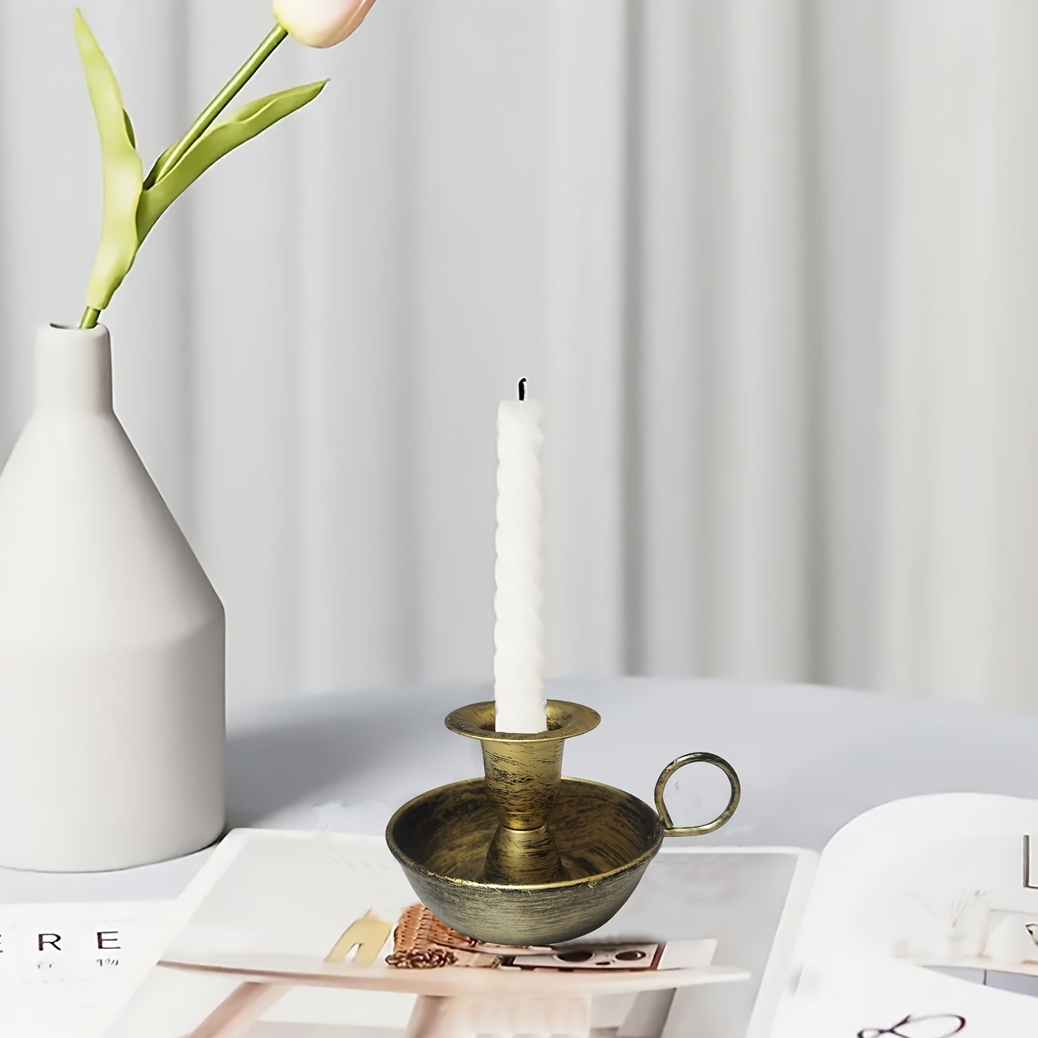 Timeless Nordic-Style Cast Iron Candle Stand