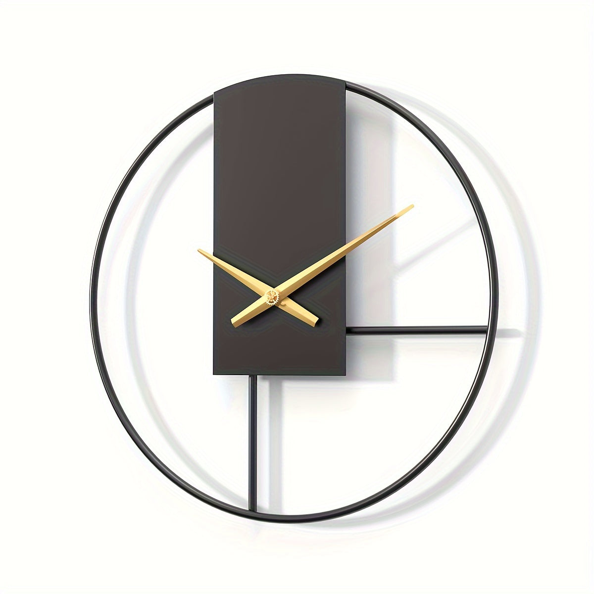 Sleek 16-Inch Modern Metal Wall Clock for Any Space