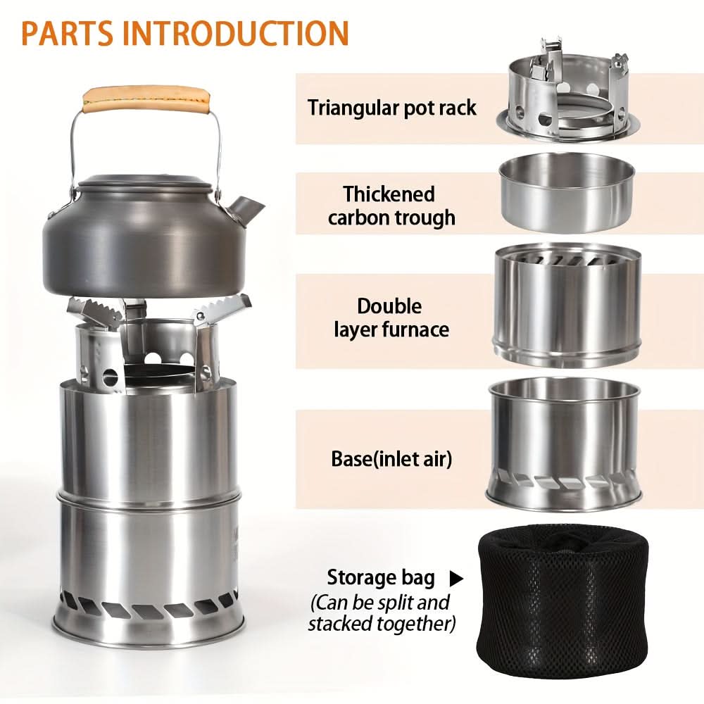 Portable Camping Stove for Wood Burning