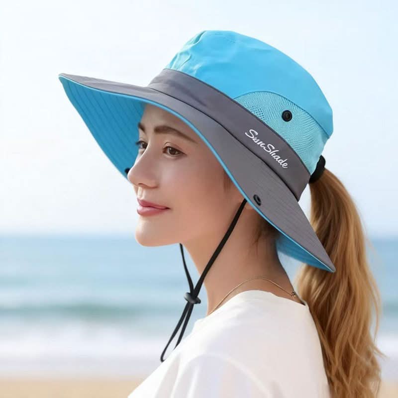 Breathable Mesh Outdoor Hat with Wide Brim