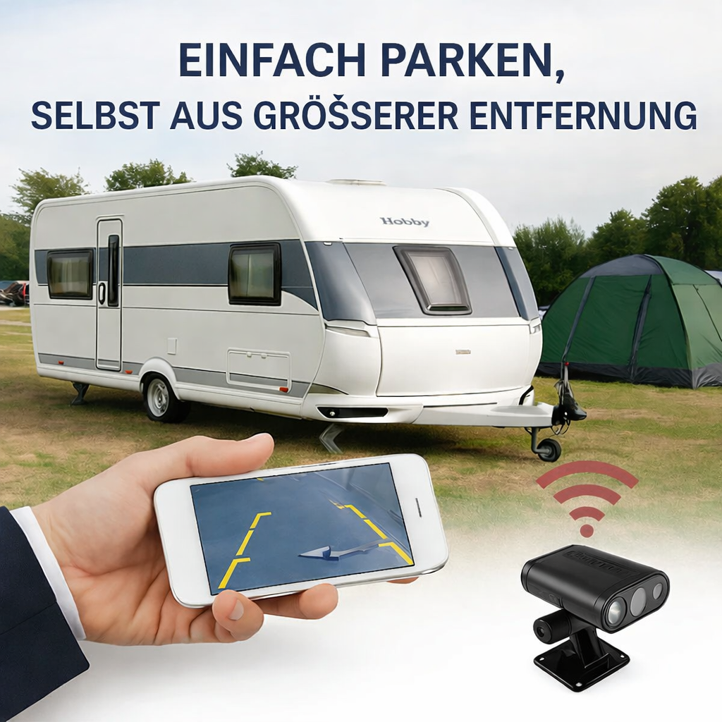 Wireless Backup Camera | HD Night Vision App Streaming | Wide-Angle View | EasyCam Pro