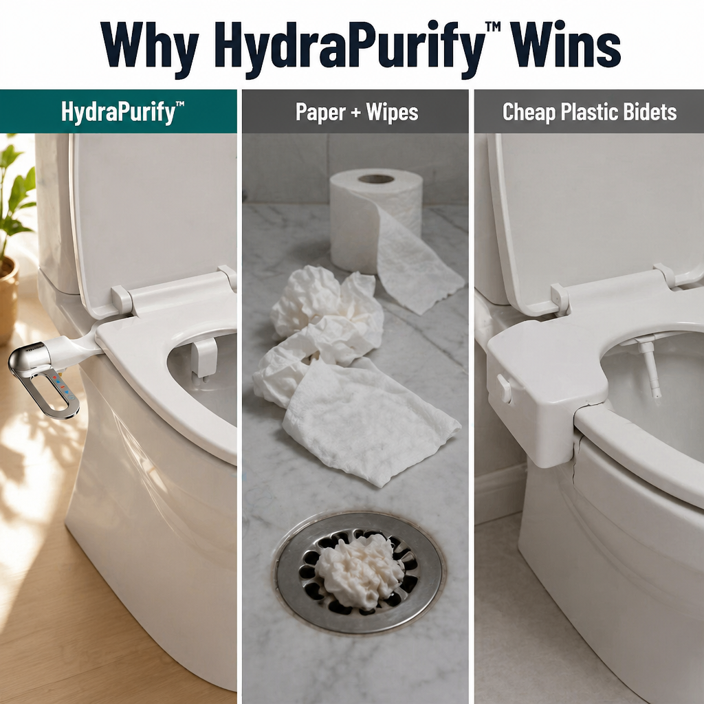 HydraPurify™ — Quit the Rough Wipe, Avoid the Plumber, Truly Feel Clean