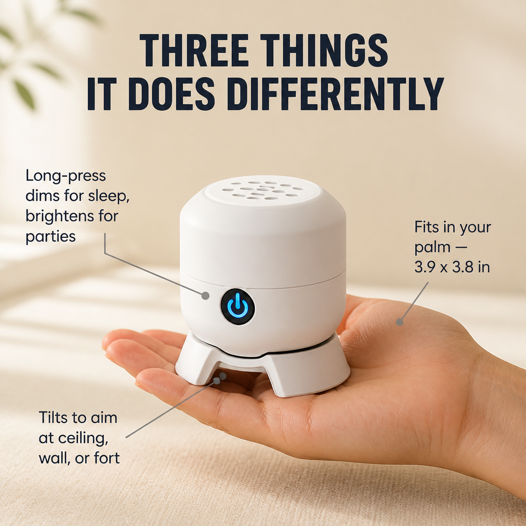 AquaSerene™ — Calm Restless Kids To Sleep With Gentle-Spinning Ocean Light
