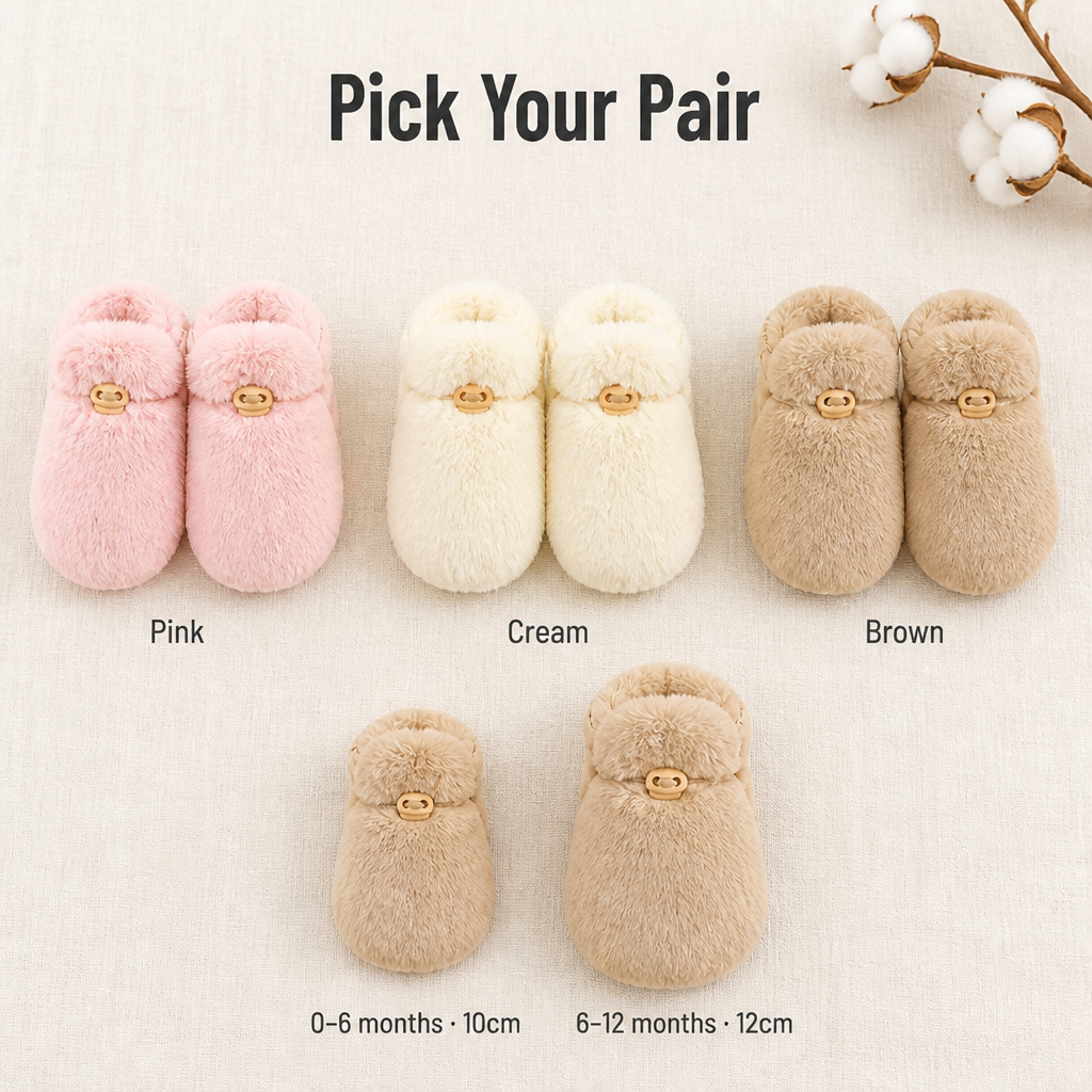 TinyTreadz™ — Snuggle Tiny Toes With Plush Booties That Truly Stay Put