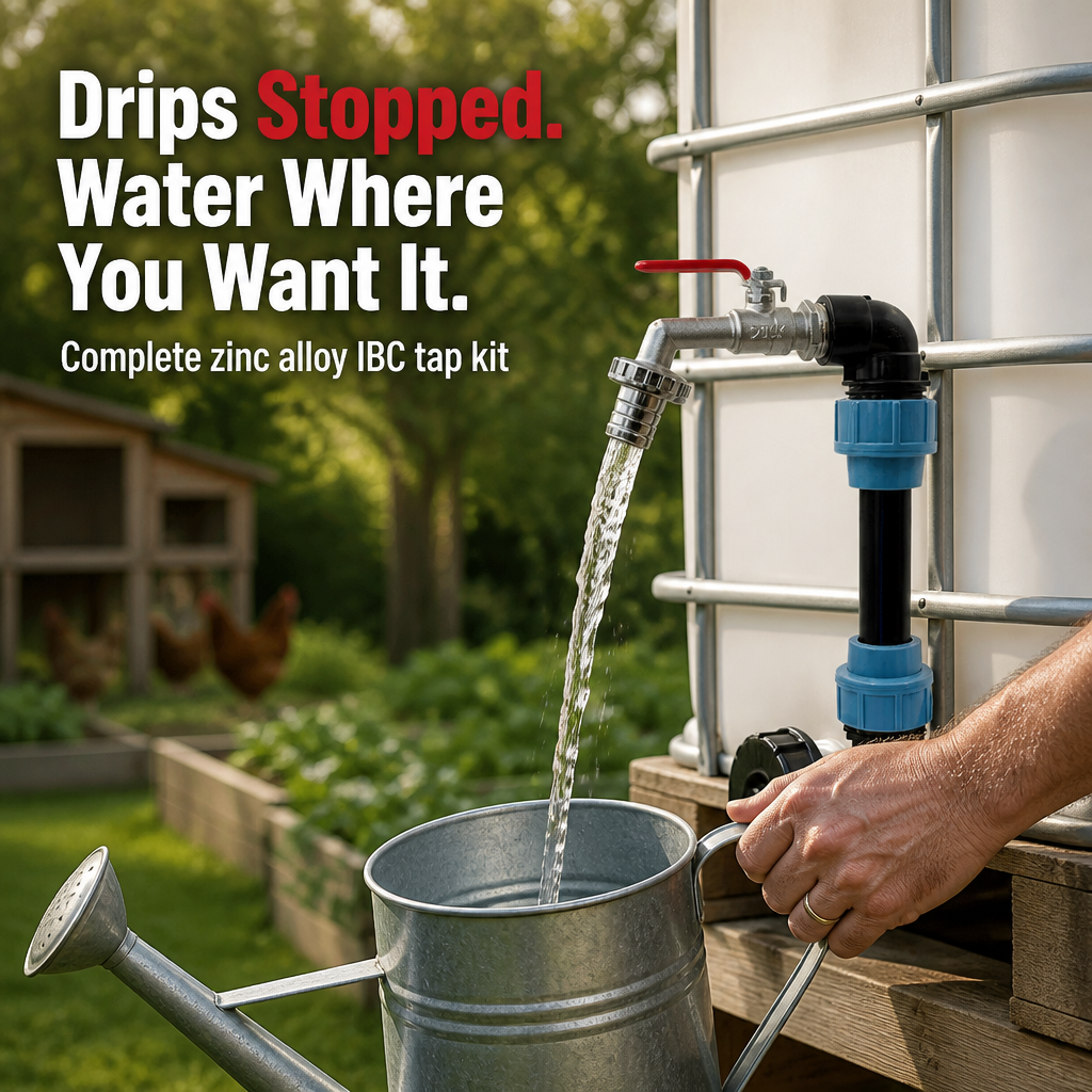 HydroMaster™ — Swap Out Your Cracked IBC Tap and Stop the Leaks Permanently