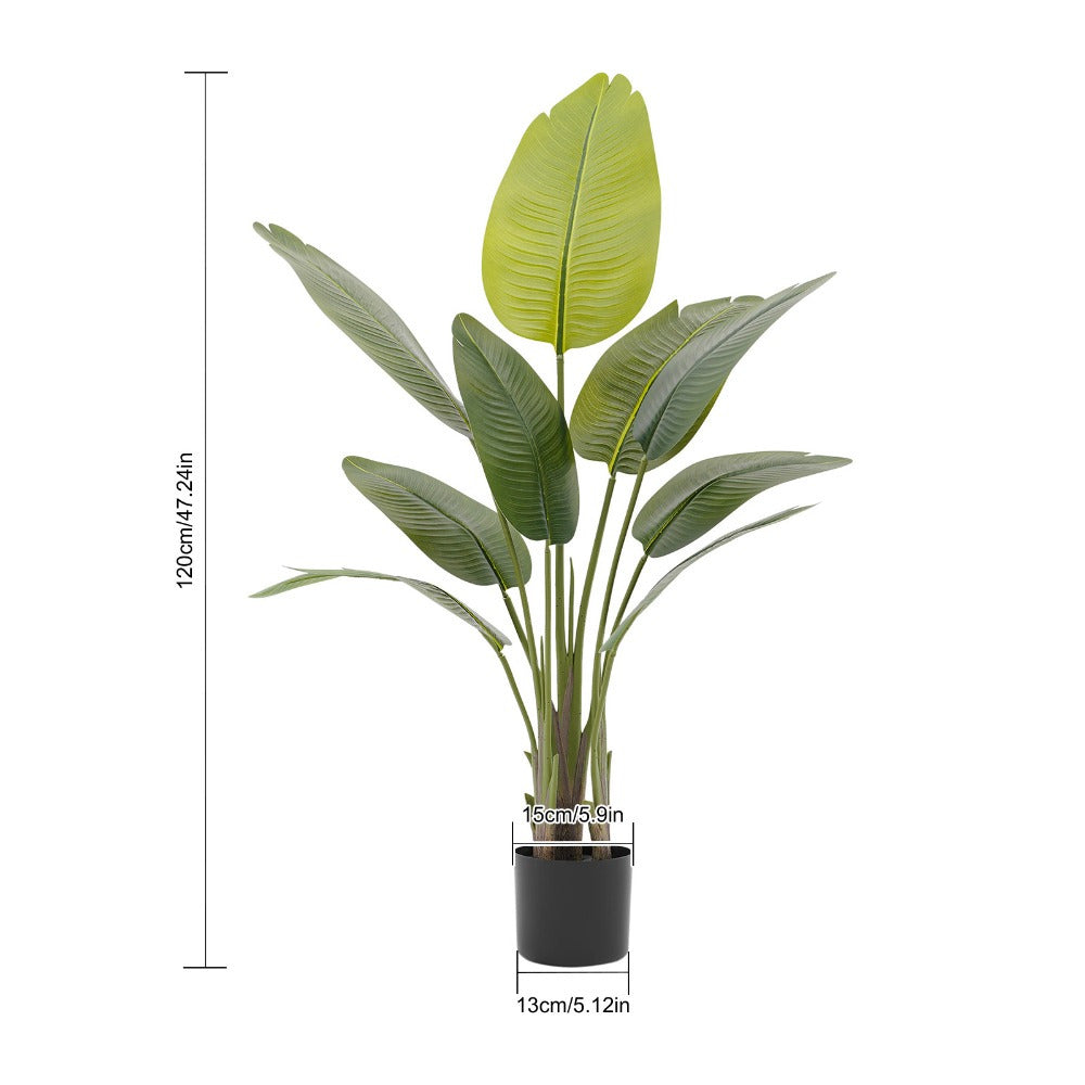 Vibrant Greenery Duo – Lifelike Artificial Banana Trees