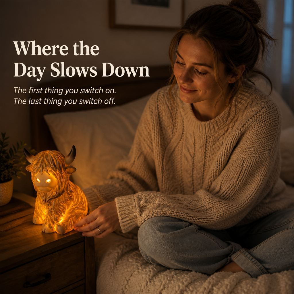 Bronwyne Glow™ — Illuminate Cozy Corners with Hand-Carved Highland Charm