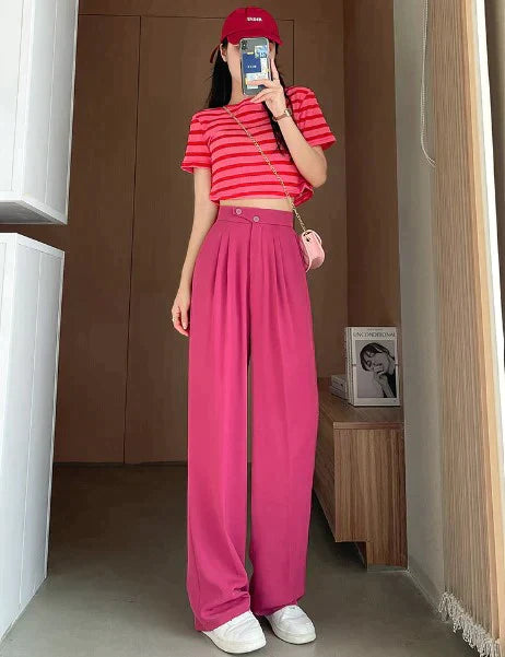 Velloria™ High-Waist Wide-Leg Pants — Instantly Sculpt Your Silhouette with All-Day Comfort and Confidence