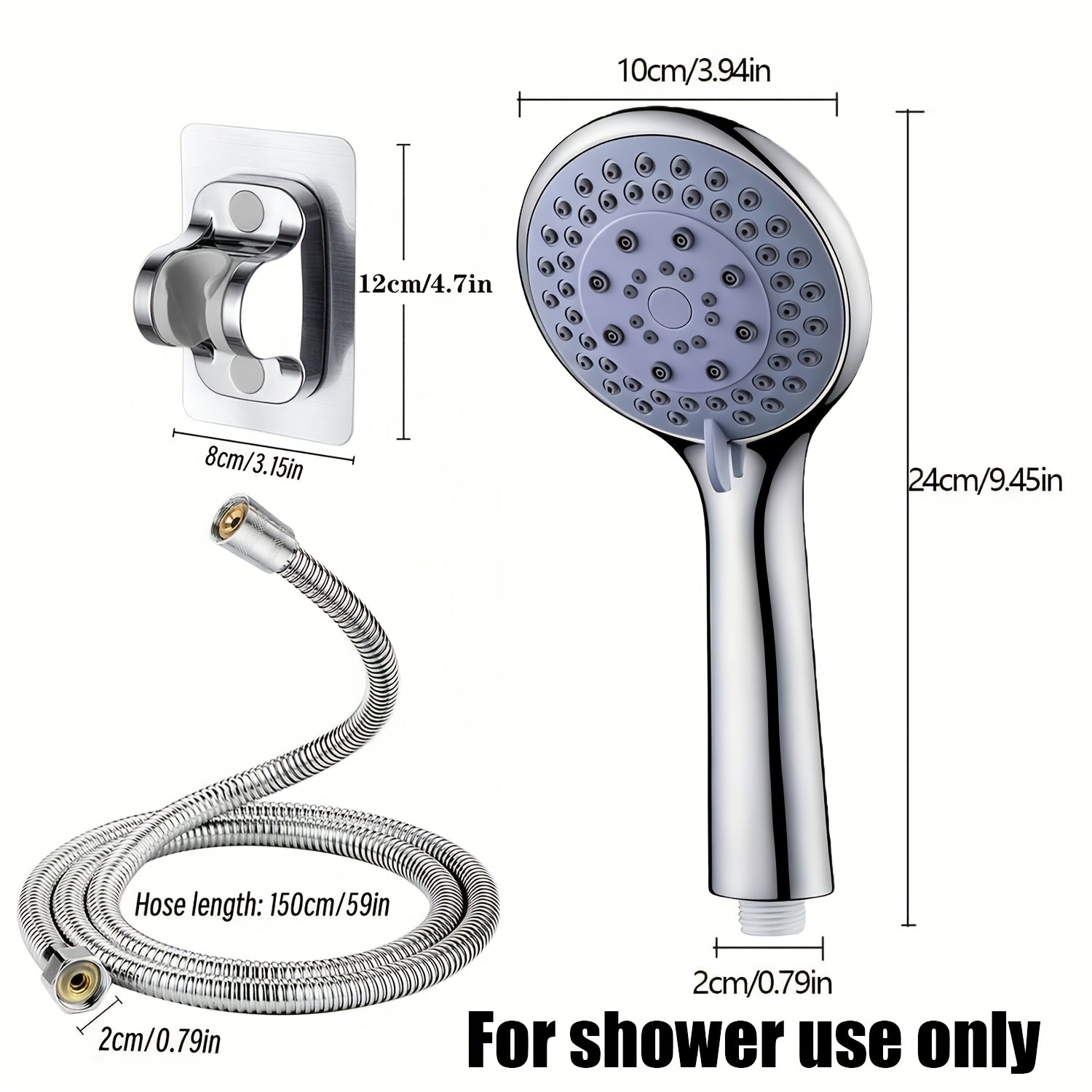 AquaPulse – Versatile High-Pressure Shower Head System