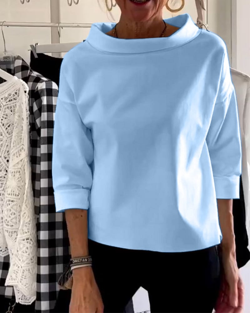 LioraLuxe™ Turtleneck Blouse — Effortless Style That Keeps You Cool and Confident All Day