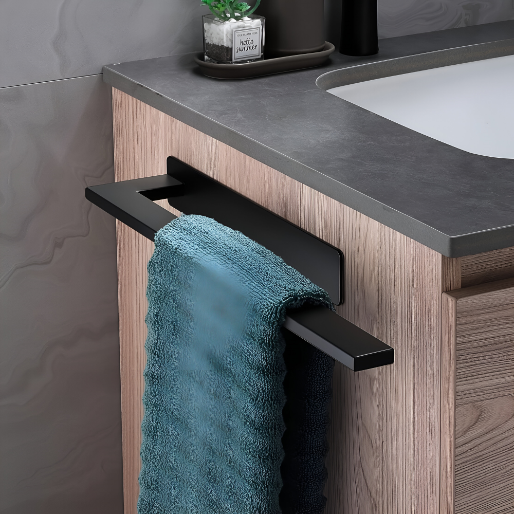 Towel Rack | Wall-Mounted Adhesive | Water-Resistant Stainless Steel | BathLine