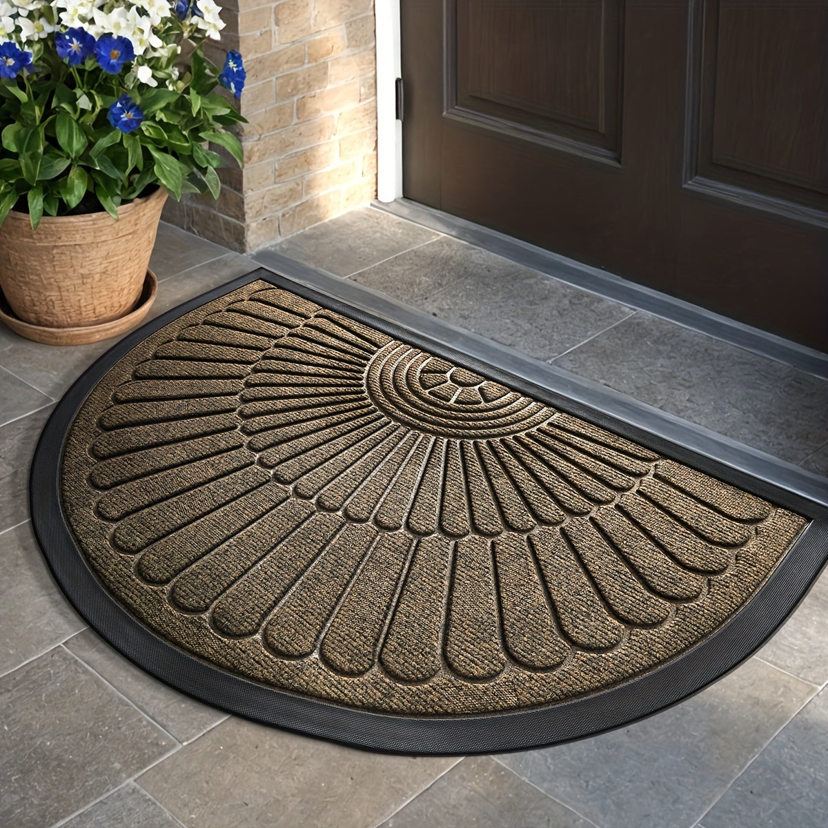 EntryGuard Ultra-Thin Welcome Mat for Home & Garage