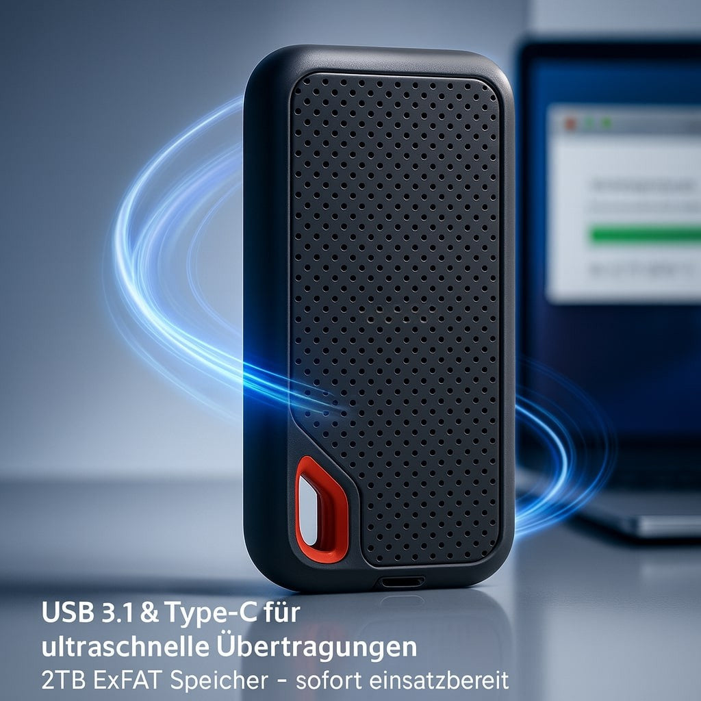 Portable 2TB Solid State Drive for Seamless Data Storage
