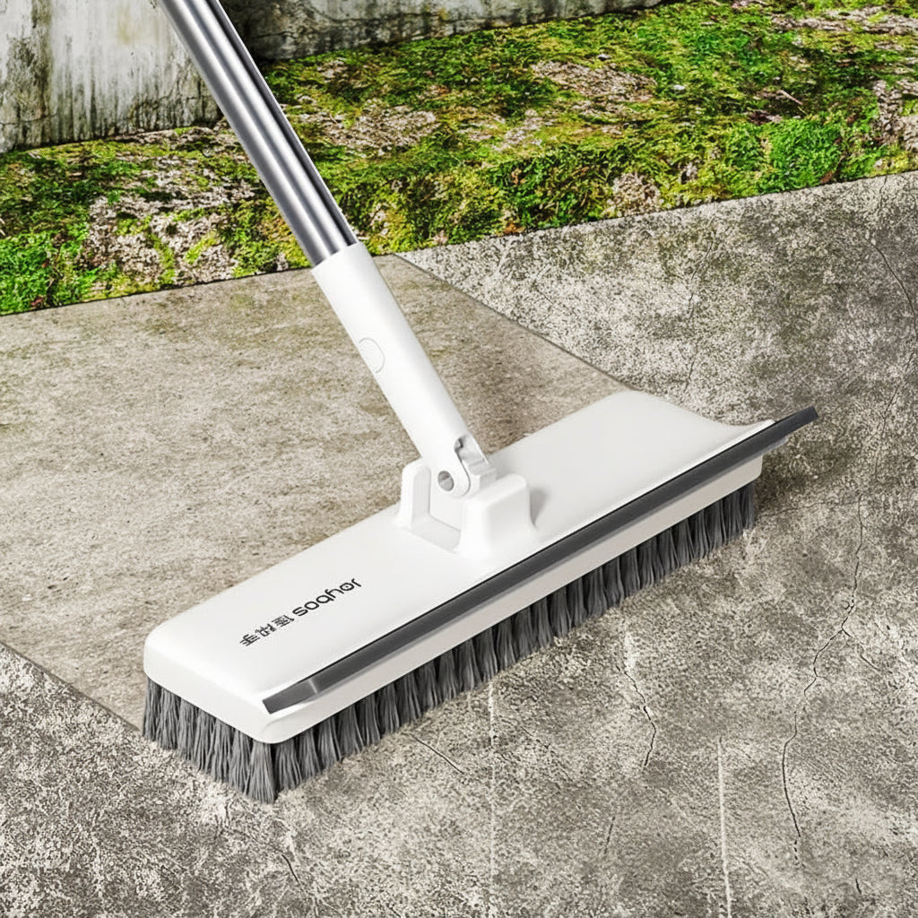 PowerScrub Pro - Versatile Floor Cleaning Brush with Extended Handle