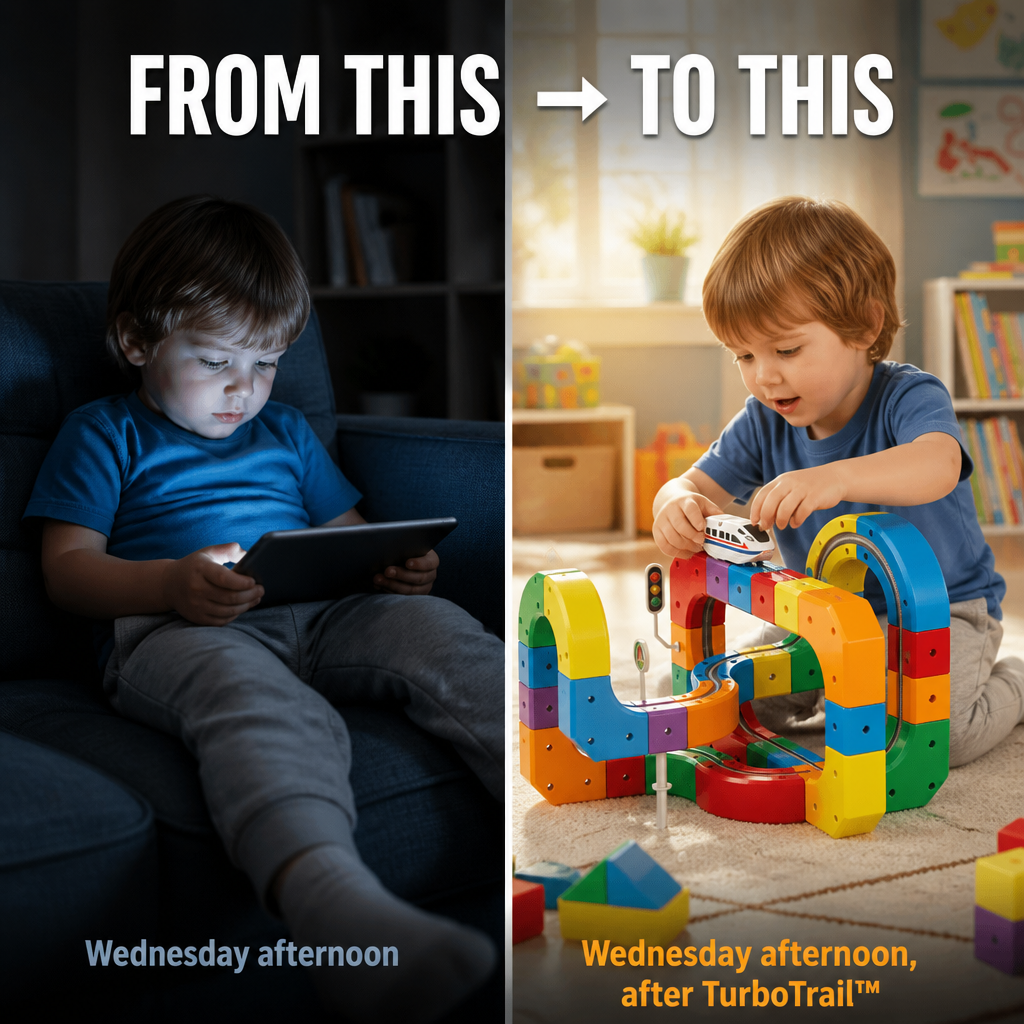 TurboTrail™ — Click-Together Cube Tracks That Engage Kids Beyond Screens For Hours