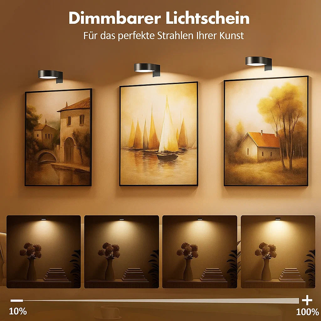 Convert Any Photo Into Art – Gallery-Style Lighting Without Drills & Wireless Setup
