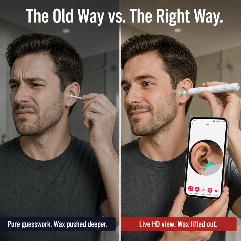 ClearWave™ — View Inside Your Ear and Remove Wax Without Pushing It Further