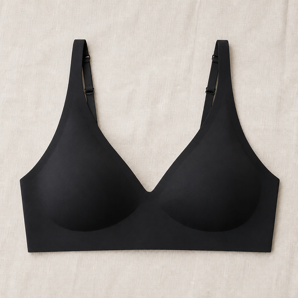 SilkenEase™ – Wire-Free V-Neck Comfort Bra, Invisible Fit