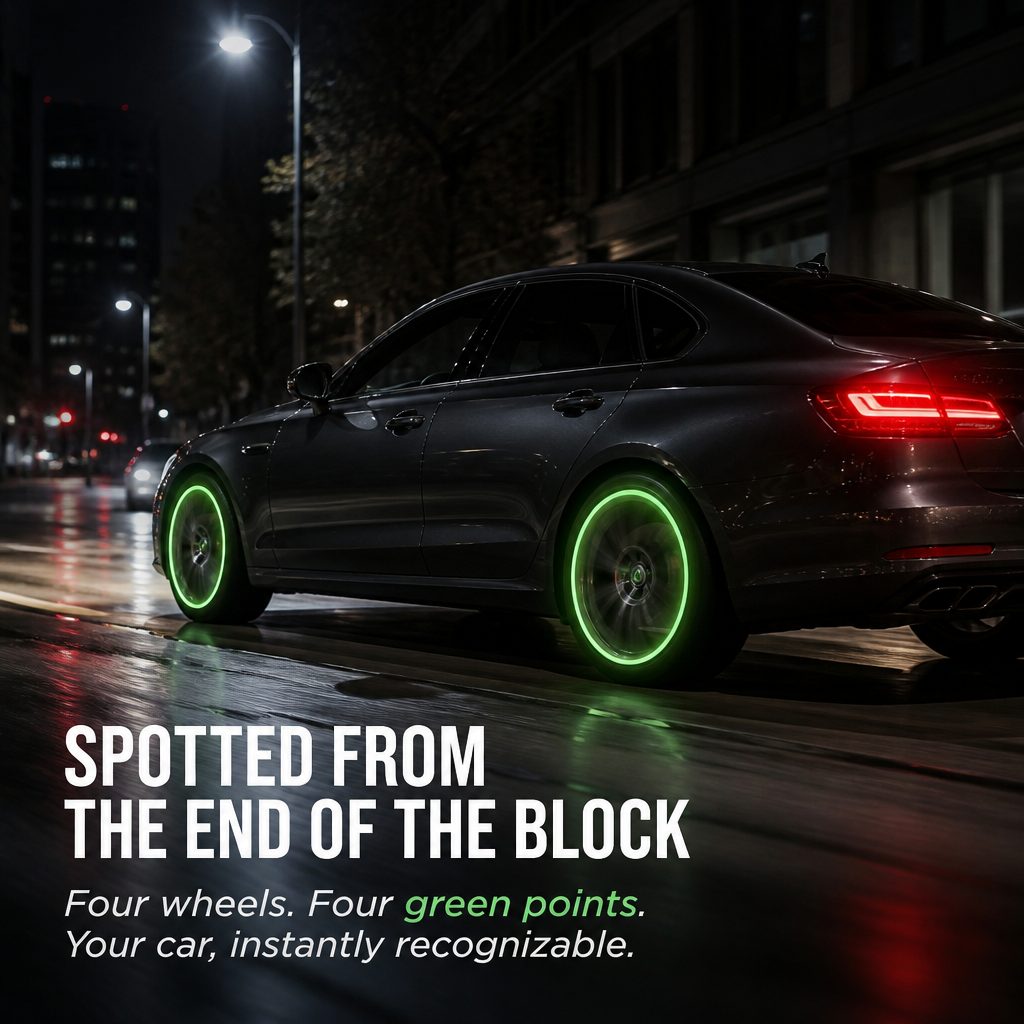 VivaDrive™ — Light Up Your Wheels With Your Car’s Precise Logo, Battery-Free