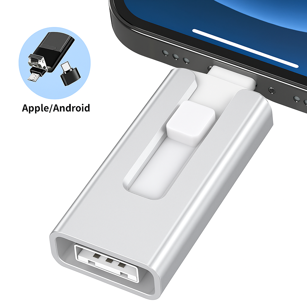USB Drive | Expanded Storage | Multi-Port Data Transfer | SnapStick