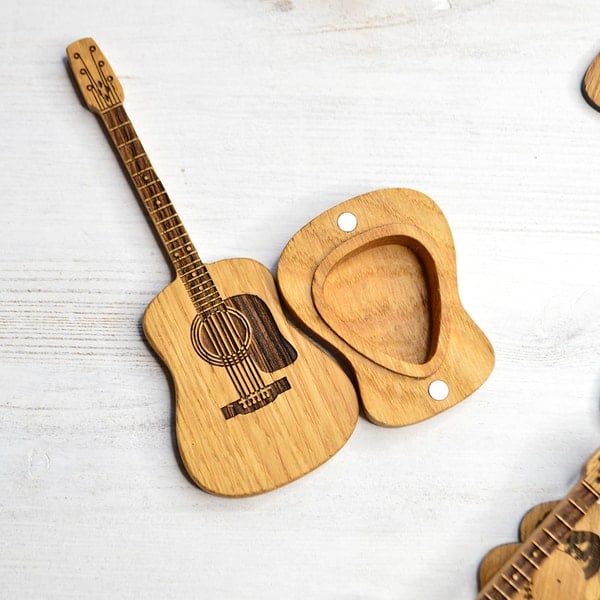AriaBox™ — Protect Your Picks with Timeless Oak Elegance That Strikes an Emotional Chord