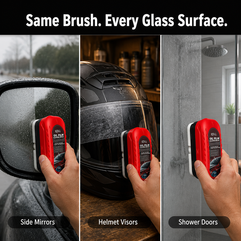 VividShield™ — Remove Invisible Oil Layer and Clear Headlight Glare for Night Vision