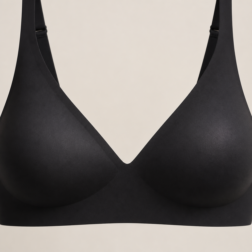 SilkenEase™ – Wire-Free V-Neck Comfort Bra, Invisible Fit