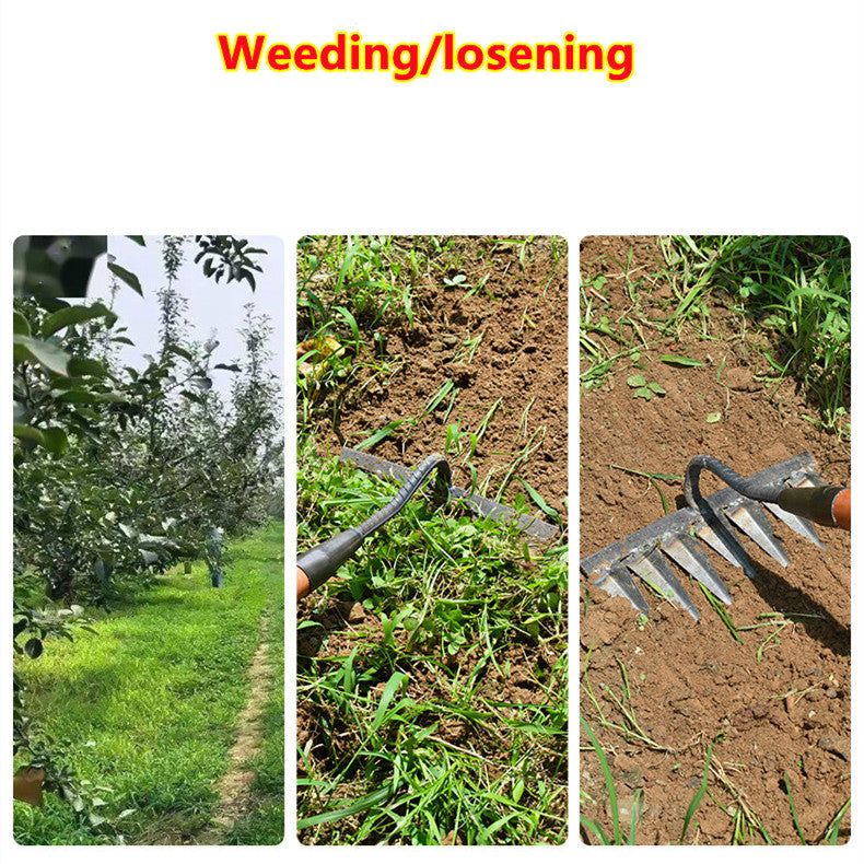 Effortless Weeding Tool for Your Garden | Durable Rake | RootMaster