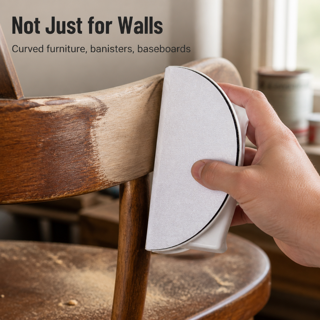 CurveCraft™ — Sand into Tight Corners and Curves Flat Blocks Miss