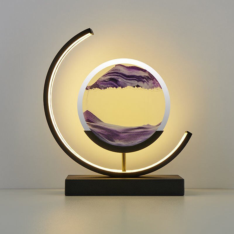 ZenGlow LED Table Lamp | Artistic Sand Motion Light