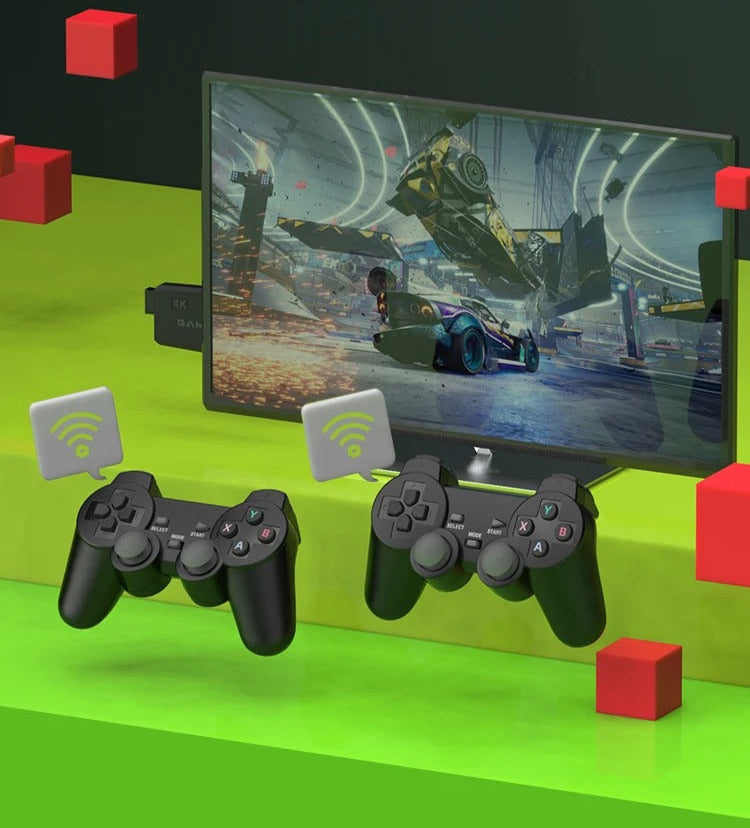 Classic Game Hub 64GB with Dual Controllers - 20,000+ Titles