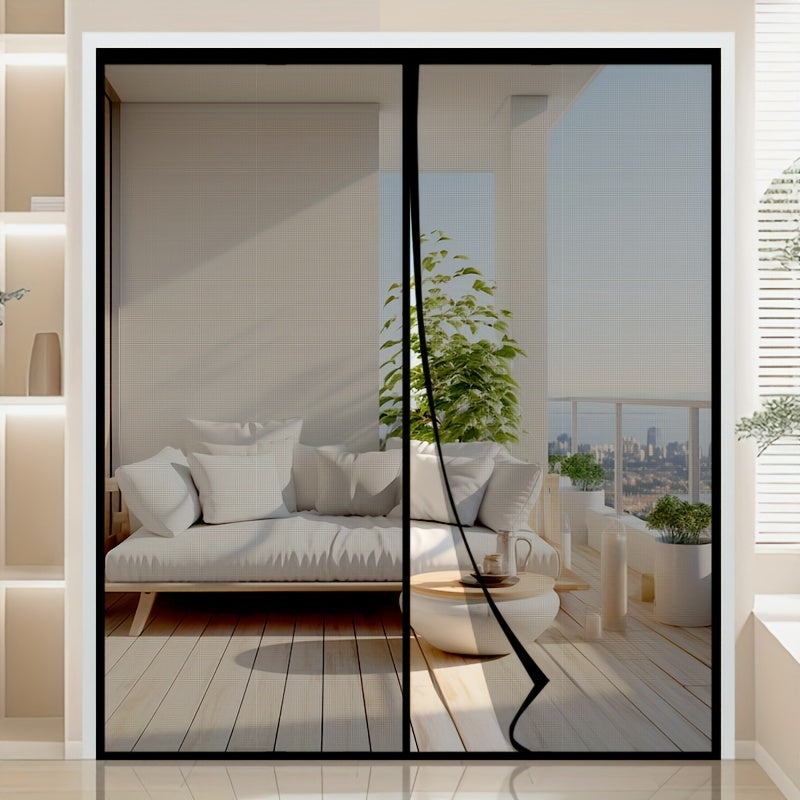 InsectShield – Hands-Free Magnetic Mesh Door Screen for Easy Entry
